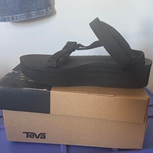 Teva Black Elevated Sport Sandal